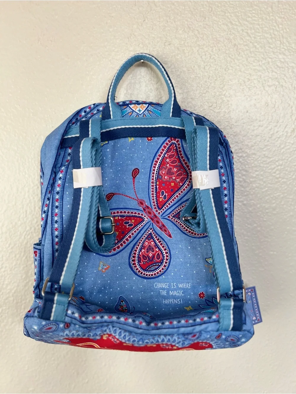 Brighton Bandana Love Blue Floral Paisley Mini Backpack